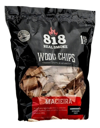 Wood Chips Lenha Para Defumação Macieira 1kg - 818 Smoke