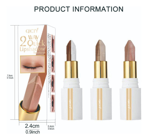 Sombra Matte À Prova D'água Duas Cores 01#