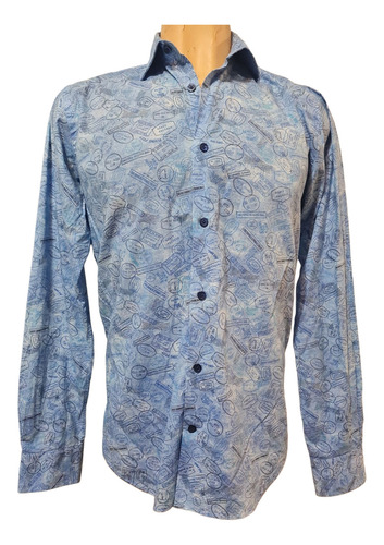 Camisa Hombre Marca Mky Mickey Talle 39/40 (Usado)