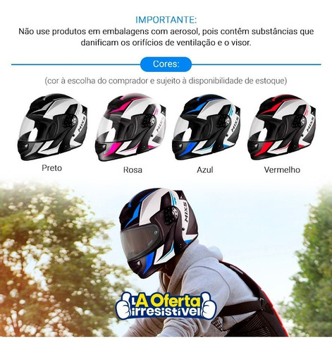 Imagem 7 de 9 de Capacete Para Moto Escamoteável Gladiator Neo Fosco Loi