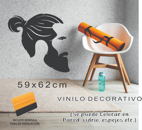 Vinil Decorativo #7 59x62 Cm Con Espátula Para Colocar 