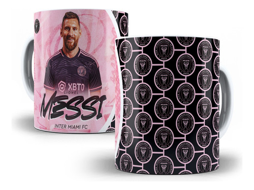  Tazas Inter Miami Messi  Souvenirs Cumpleaños Personalizada