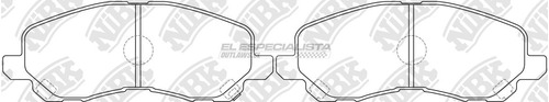 Pastilla Freno Mitsubishi Lancer Sportback 1.8 2018 Nibk Del