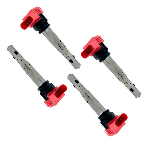 4 Bobinas De Encendido Roja Audi A3 Turbo 2.0l 2005-2013