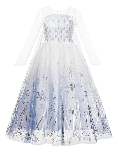 Vestido Frozen De Anna Elsa Para Niñas, Para Cosplay, Reina