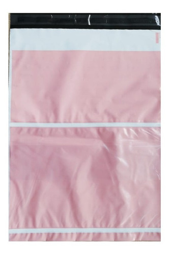 Imagen 3 de 4 de Bolsas Mensajeria Rosada 50 Unidades Oficio 28x38 Cm