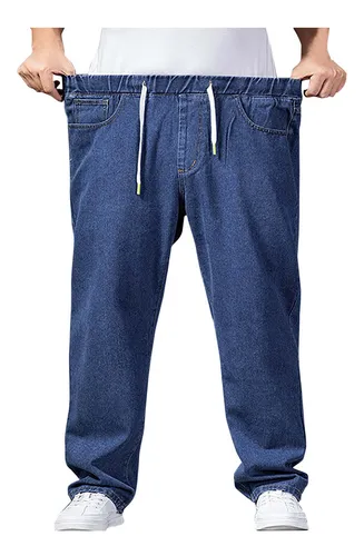 Pantalón A La Moda Para Hombre, Elástico, Con Lazo Elástico,