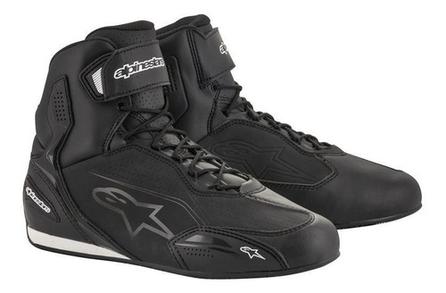 Botas Moto Alpinestars Faster 3 Black/white  (1100)