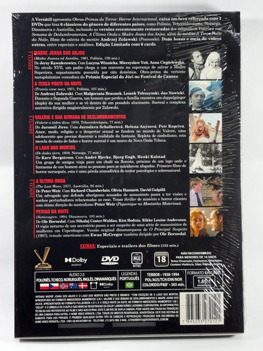 Dvd Obras-primas Do Terror - Horror Internacional