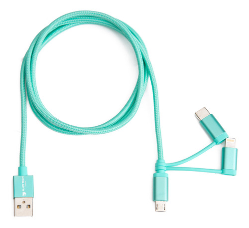 Cable 3 En 1 - Usb2.0 A Micro Usb/usb-c/lightning Njoytech