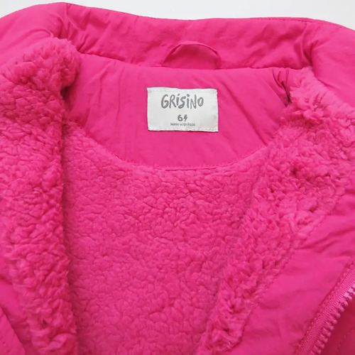Chaleco Nena Grisino Moda Niñas Abrigo Corderito Camperas