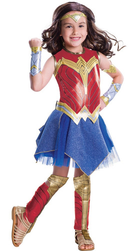 Disfraz De Wonder Woman Talla S Para Niña, Halloween