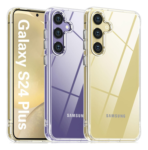 Oterkin Para Samsung Galaxy S24 Plus Funda Transparente, S24