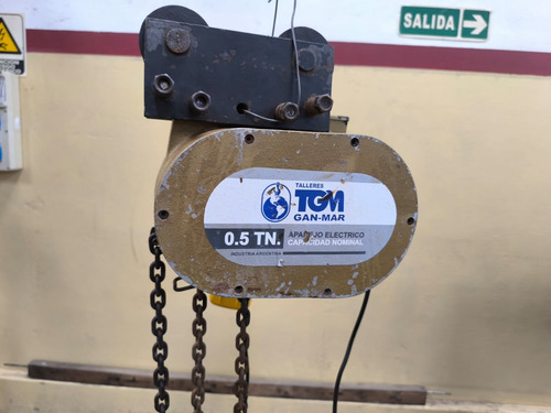 Aparejo Eléctrico A Cadena 500 Kg Dorado Oscuro 2 (Usado)