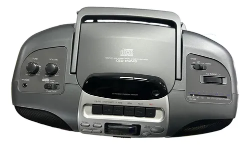 Radio Aiwa Am Fm Lectora De Cd Y Cassete Retro Origen Japón Gris Oscuro