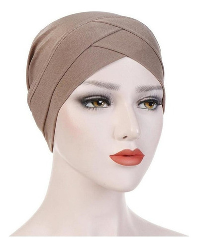 Gorro Turbante Para Mujer, Color Sólido, Hijab Musulmán, Hij