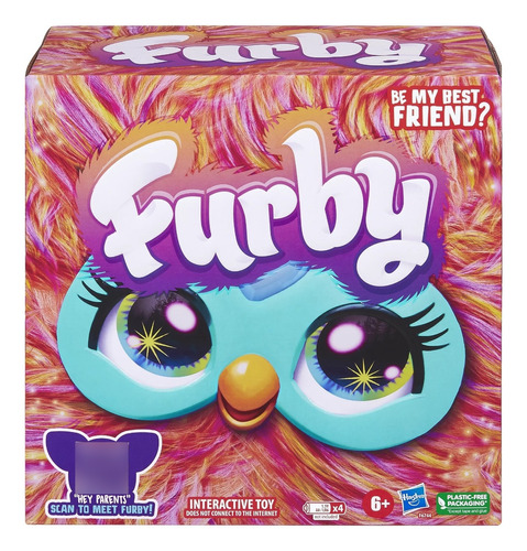 Furby, Juguete Interactivo De Peluche Color Coral Accesorios