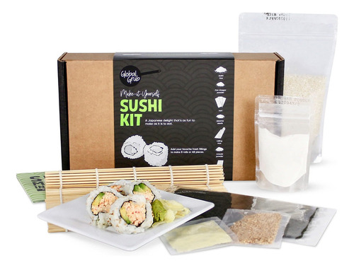 Kit De Sushi Global Grub De Bricolaje - Incluye Arroz Al Bbs