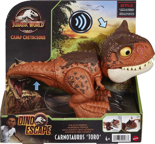 Dinosaurio Jurassic World Chompin Carnotaurus Toro - Mattel 