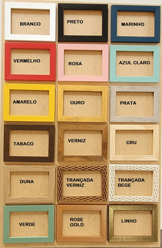 Kit 15 Porta Retrato 13x18 Cm Com Vidro