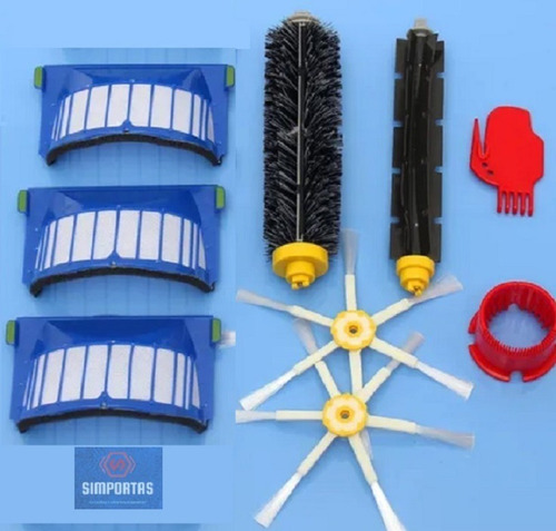 Imagen 8 de 8 de Kit Repuestos Xl Aspiradora Irobot Roomba Serie 600 Stgo.
