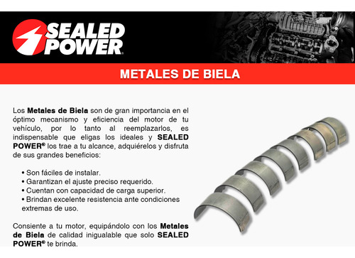 Set Metales Biela 0.75 Grand Lemans V8 6.6l 75 Sealed Power