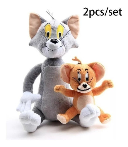 Imagen 1 de 7 de Peluche Infantil Con Diseño De Gato Y Ratón De Tom Y Jerry,