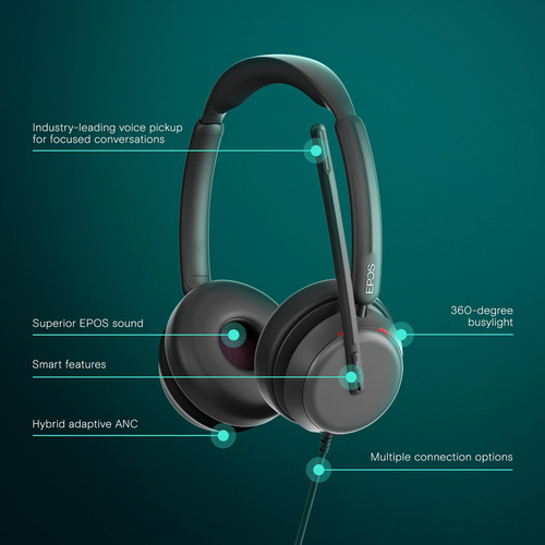 Auriculares Con Cable Epos Impact 860t Anc Con Micrófono