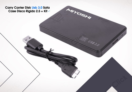 Imagen 2 de 10 de Carry Carrier Disk Usb 3.0 Sata Case Disco Rigido 2.5 + Kit