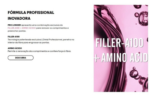 Kit Loreal Pro Longer Shampoo + Condicionador + Máscara