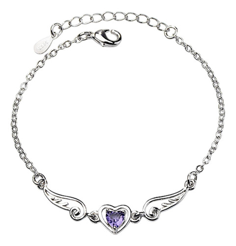 Cx Braceleta De Corazón De Dhinestone Brazalete De Del