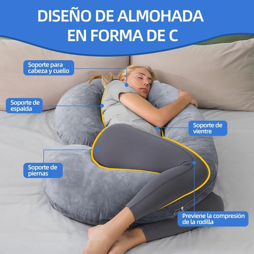 Almohada De Embarazo En Forma De U Para Embarazadas