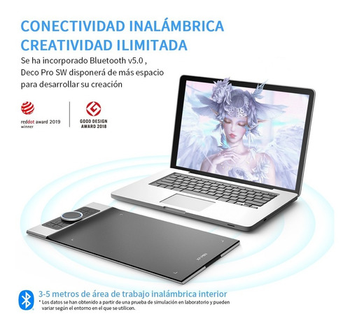 Imagen 7 de 7 de Deco Pro Mw Inalámbrica Xppen Digitalizadora Profesional