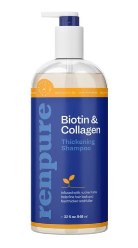 Renpure Biotin & Collagen Thickening Hair Shampoo, 32 Onzas 