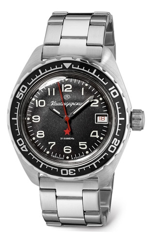 Reloj Hombre Vostok 20706 Automático Pulso Plateado En Acero