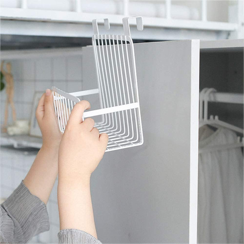 Imagen 5 de 7 de Organizador Alacena Colgante Puerta Canasto Mesada Metal