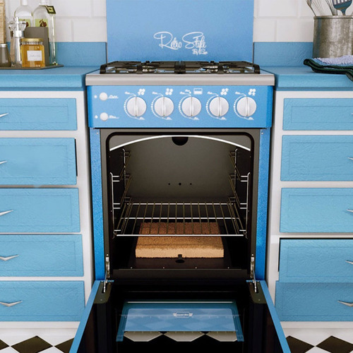 Imagen 5 de 10 de Cocina Retro Luxor Gas 4 Hornallas Valvula Vintage Diseño