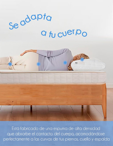 Colchón Individual Memory Foam Suave Confort Óptimo Y Soport