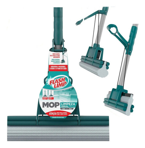 Mop Limpeza Geral Plus Mop7671 Flashlimp Cor VERDE ESMERALDA