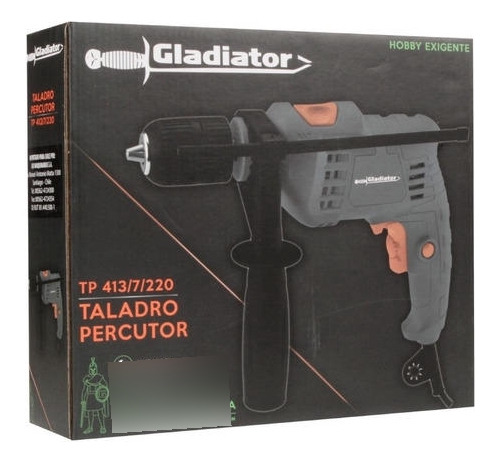 Imagen 4 de 5 de Taladro Percutor 13mm Gladiator 650w Tp 413/7/220