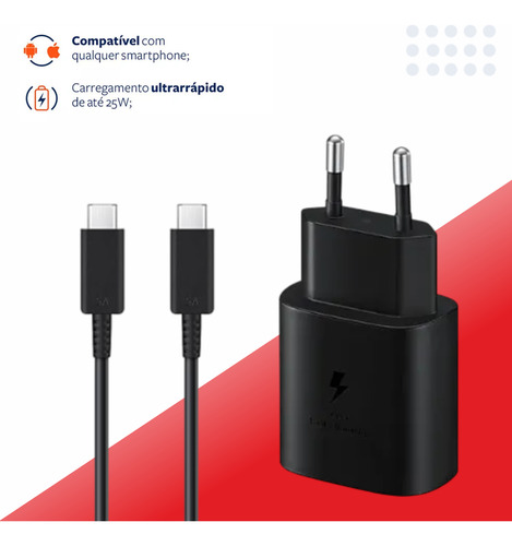 Carregador Para Samsung Original 25w Super Turbo A54 A54 5g