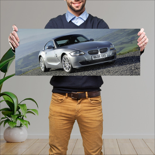 Cuadro 30x80cm Auto 2006 Bmw Z4 Coupe Uk 83527 470