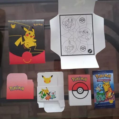 Envelopes Pokemon Mc Donald's Cartas+adesivos+moldura+estojo