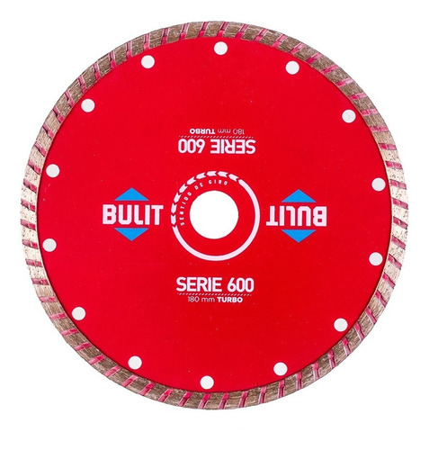 Disco Diamantado Bulit Para Amoladora Serie 600 Turbo 180mm