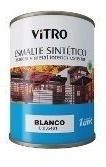 Esmalte Sintético Blanco Tiza Satinado 1 Litro Vitro