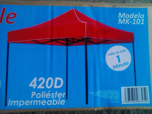 Toldo Amco De Poliester Impermeable  420d 2x2 Plegable