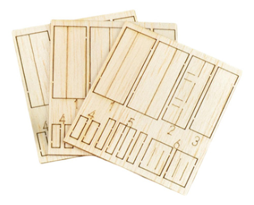 1/35 Caja De Madera Modelo De Construcción O Estilo