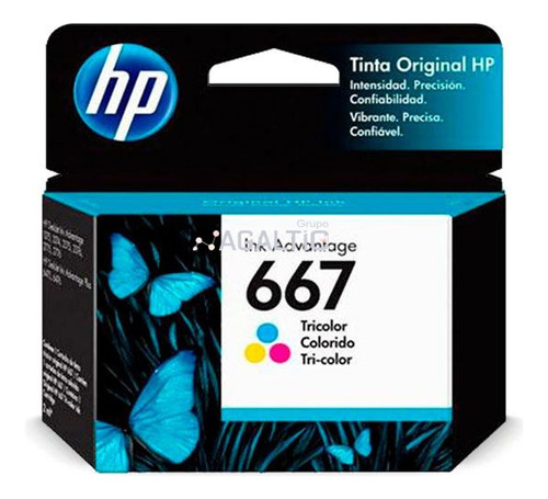 Tinta Hp 3ym78al (667) Tricolor (dj 2775 / 4175) 