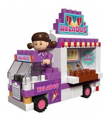 Blocky Chicas Food Truck Caja Muñequito Bloques Nenas