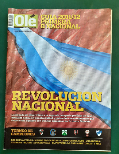 Revista Guia Olé Primera B Nacional 2011 2012 River Plate